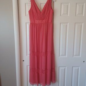 David's Bridal Size 12 Coral Boho Dress